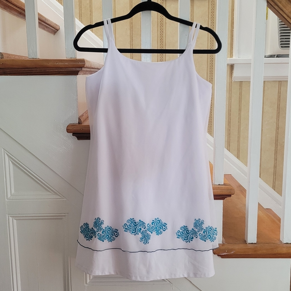 ELIZA AUDLEY White Tennis Dress Size Medium